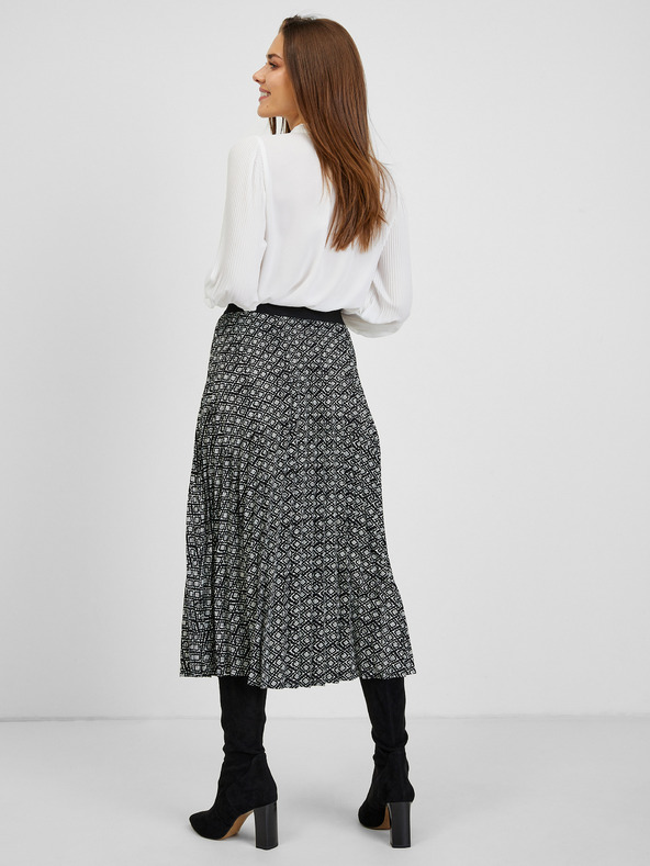 Orsay Bijelo-crna ženska suknja s uzorkom ORSAY