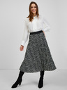 Orsay Bijelo-crna ženska suknja s uzorkom ORSAY