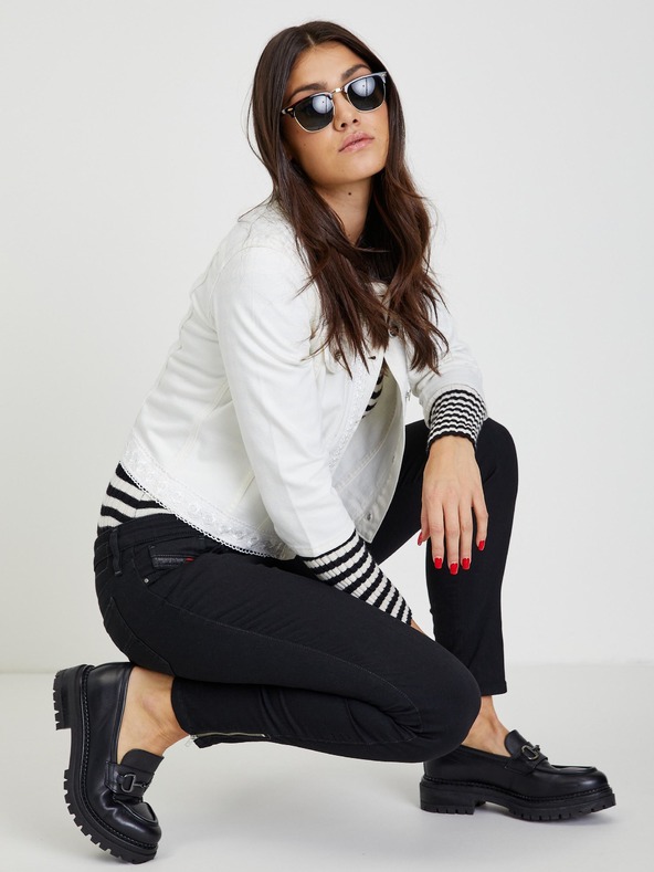 Orsay Krem ženska jakna od trapera ORSAY