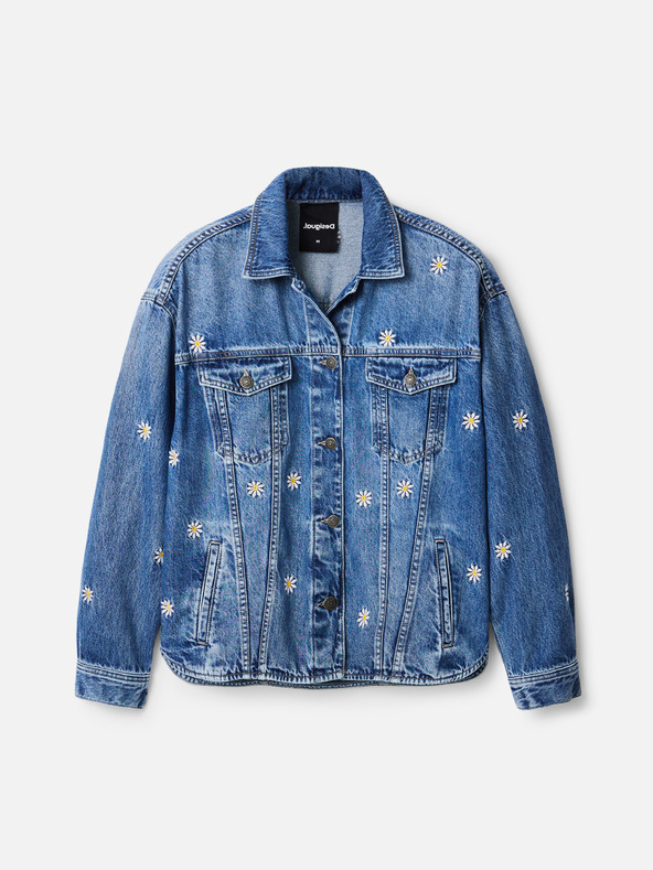 Desigual Desigual Aramis plava ženska traper jakna s uzorkom