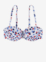 DORINA Bijeli gornji dio kupaćeg kostima na točkice DORINA Antibes