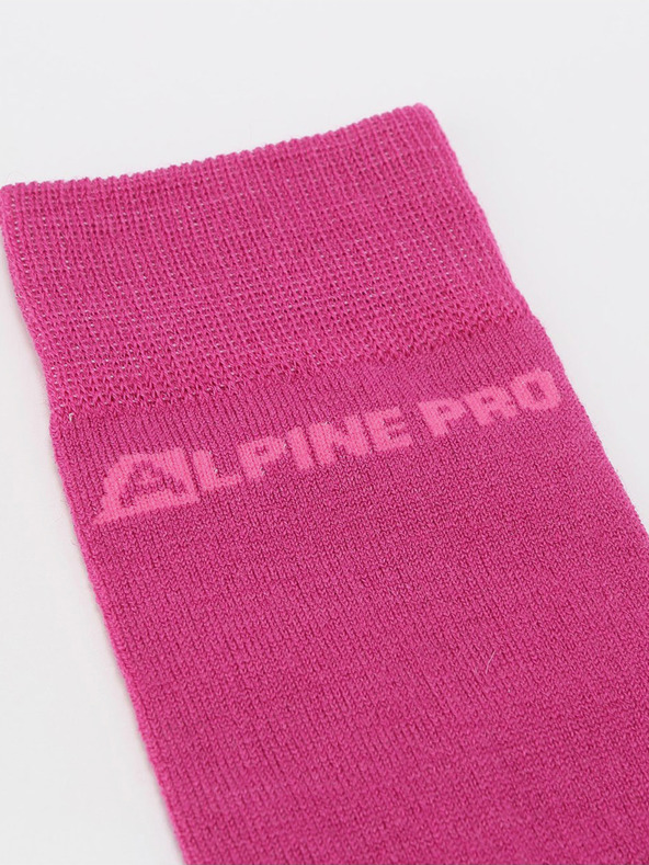 ALPINE PRO Unisex čarape ALPINE PRO KLAMO roza