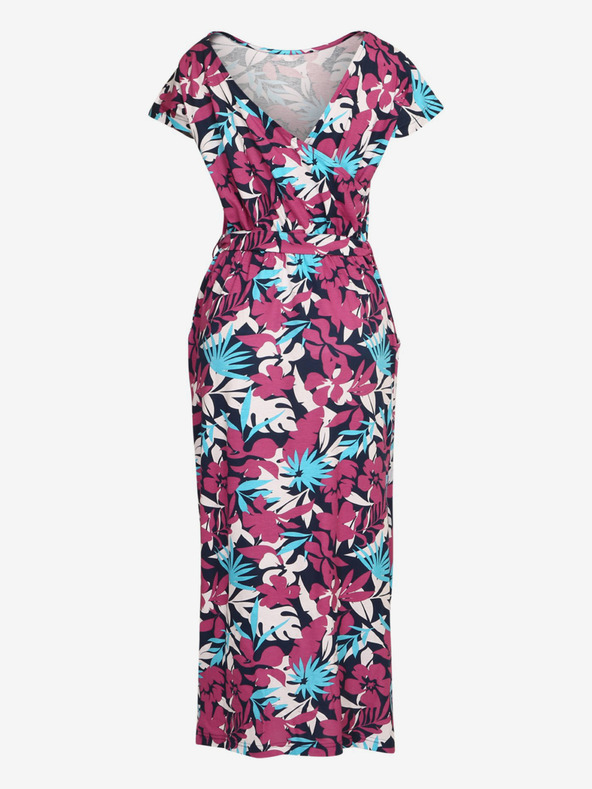 ALPINE PRO Plavo-ružičasta ženska haljina s uzorkom ALPINE PRO CODDA