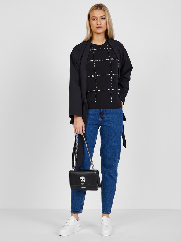 Liu Jo Crna ženska majica s uzorkom Liu Jo