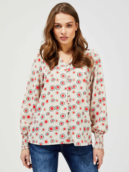 Moodo Krem košulja s Moodo uzorkom