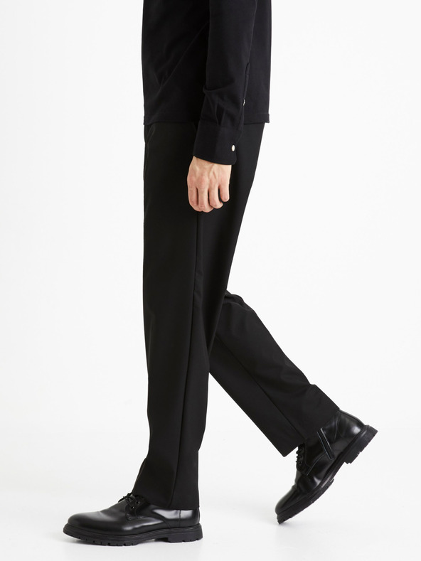 Celio Celio 24H Dotape crne muške hlače