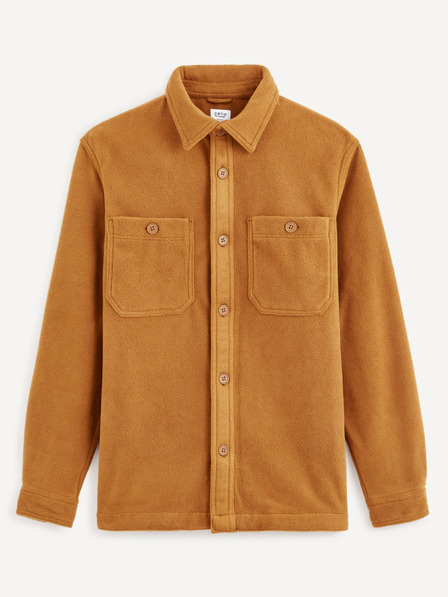 Celio Smeđa muška majica Celio Dafleece