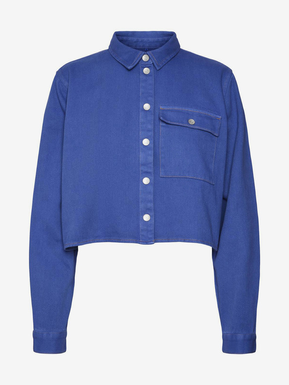 Noisy May Noisy May Maddy plava ženska traper skraćena košulja