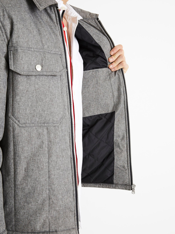 Celio Siva muška zimska jakna Celio Dustripes