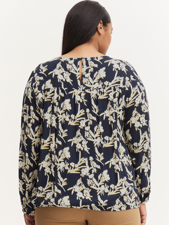 Fransa Fransa bijelo-plava cvjetna bluza