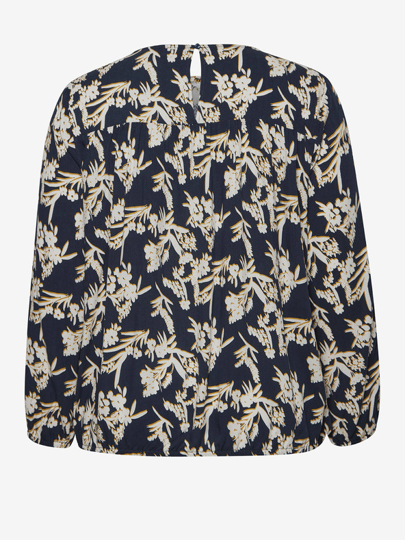 Fransa Fransa bijelo-plava cvjetna bluza