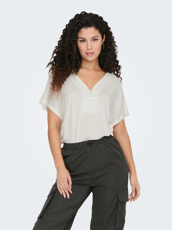 ONLY Samo krem ​​ženska bluza