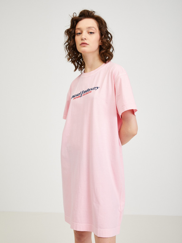 Diesel Svijetlo roza ženska haljina Diesel