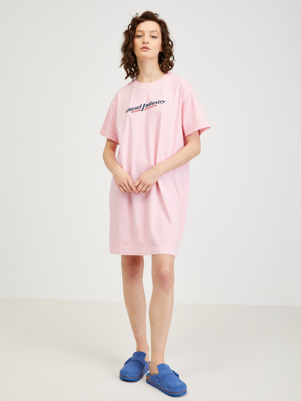 Diesel Svijetlo roza ženska haljina Diesel
