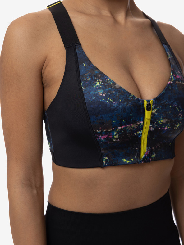 DORINA Crni ženski sportski grudnjak s uzorkom DORINA Sully