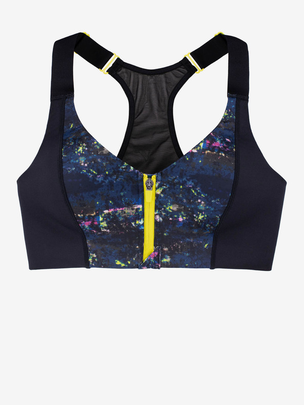 DORINA Crni ženski sportski grudnjak s uzorkom DORINA Sully