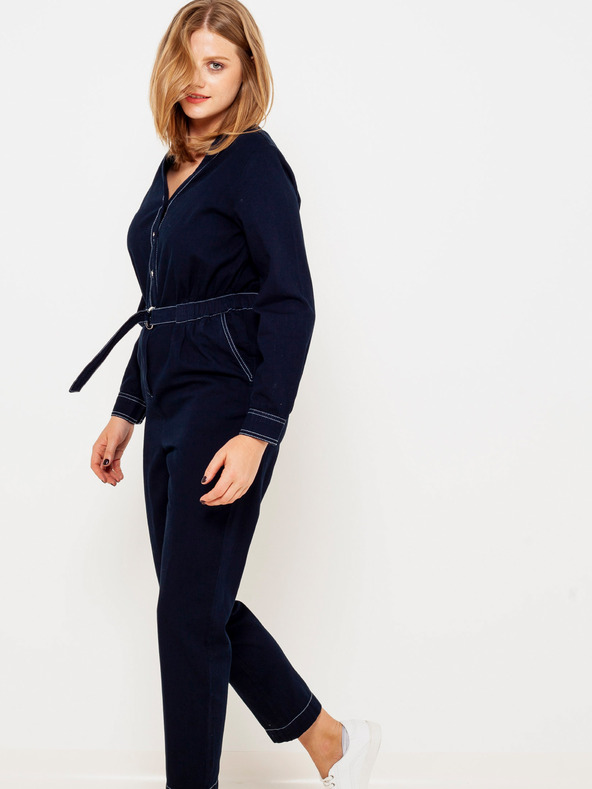 CAMAIEU Tamnoplavi ženski kombinezon CAMAIEU