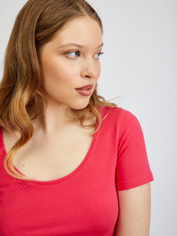 Orsay Tamno ružičastu basic majicu ORSAY