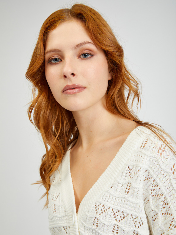 Orsay Krem ženska vesta s uzorkom ORSAY