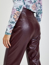 Orsay Ženske hlače od umjetne kože boje vina ORSAY