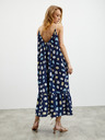 ZOOT.lab Tamnoplava ženska maxi haljina s uzorkom i volanom ZOOT.lab Grete