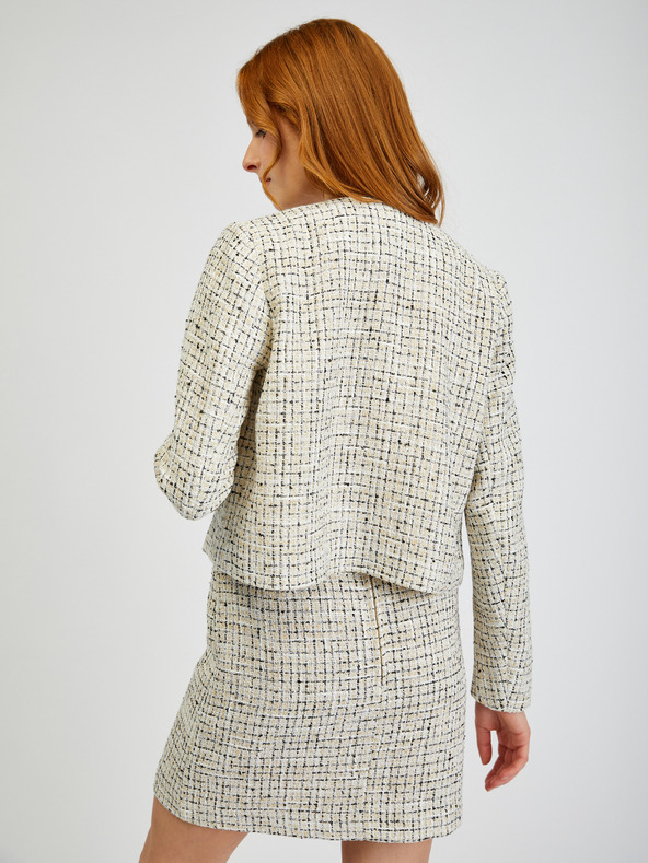 Orsay Krem ženski sako s uzorkom ORSAY