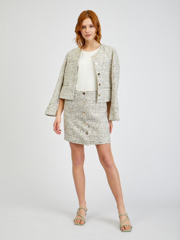 Orsay Bež ženska suknja od tvida ORSAY