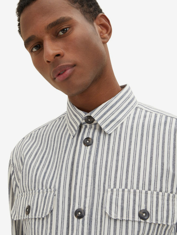 Tom Tailor Tom Tailor siva prugasta košulja za muškarce