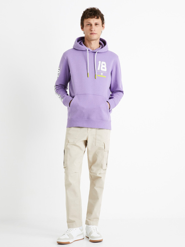 Celio Ljubičasta Celio Dragon Ball Z muška majica s kapuljačom