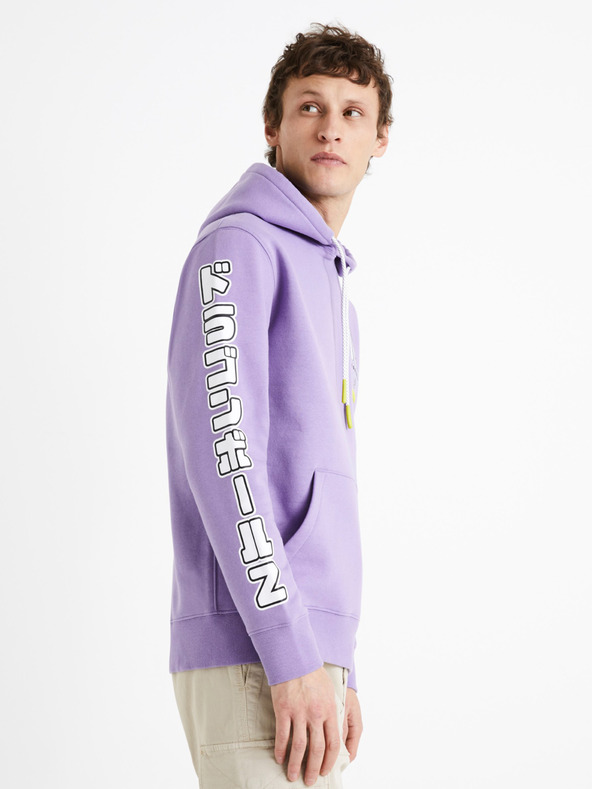 Celio Ljubičasta Celio Dragon Ball Z muška majica s kapuljačom