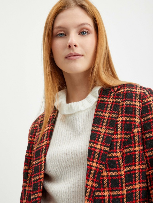 Orsay Crno-crveni ženski sako na kockice ORSAY