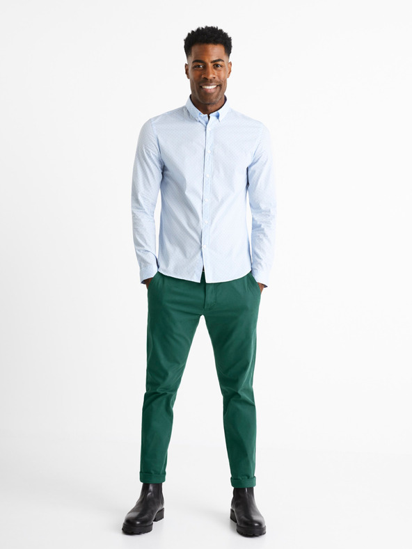 Celio Svijetloplava muška svečana košulja Celio Caop