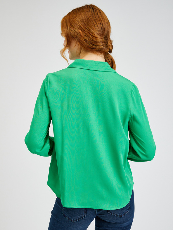 Orsay Zelena ženska satenska bluza ORSAY