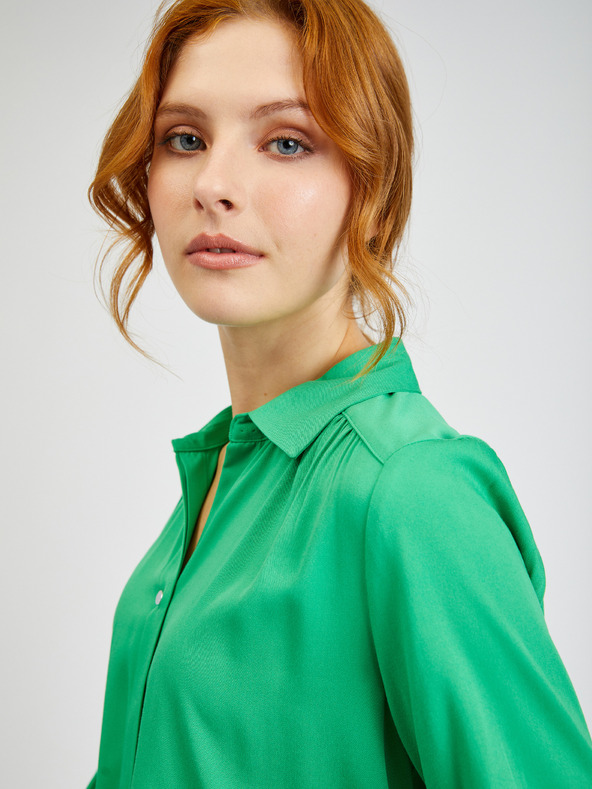 Orsay Zelena ženska satenska bluza ORSAY