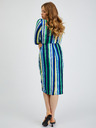 Orsay Zeleno-plava ženska prugasta haljina ORSAY