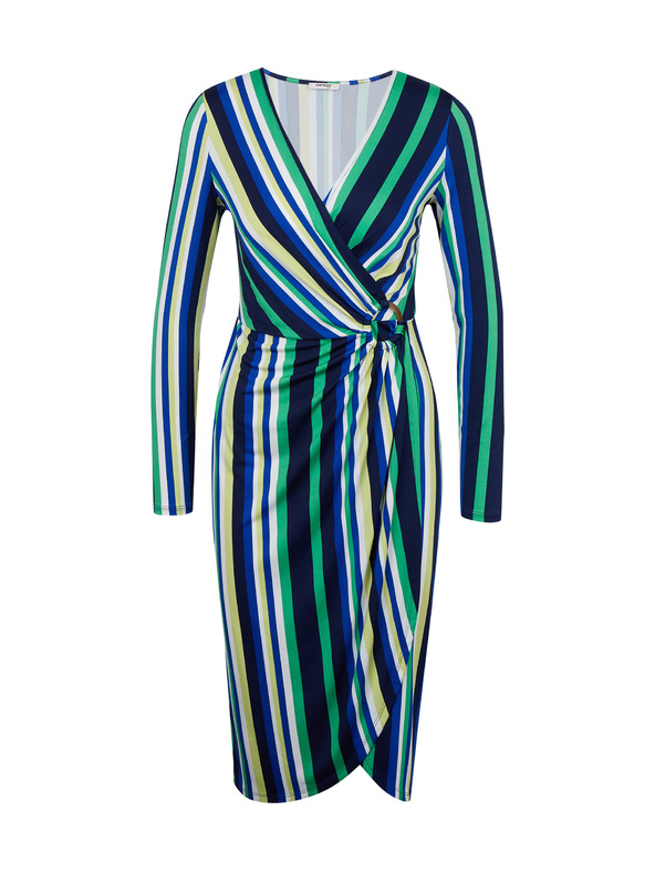 Orsay Zeleno-plava ženska prugasta haljina ORSAY