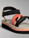 Napapijri Crno-narančaste ženske sandale NAPAPIJRI