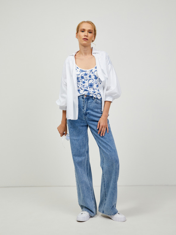 Orsay Plavo-bijela majica s uzorkom ORSAY