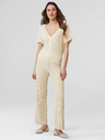 Orsay Bež široke rebraste hlače ORSAY