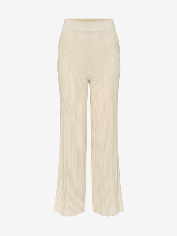 Orsay Bež široke rebraste hlače ORSAY