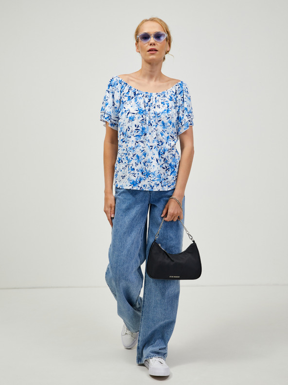 Orsay Bijelo-plava bluza cvjetnog uzorka ORSAY