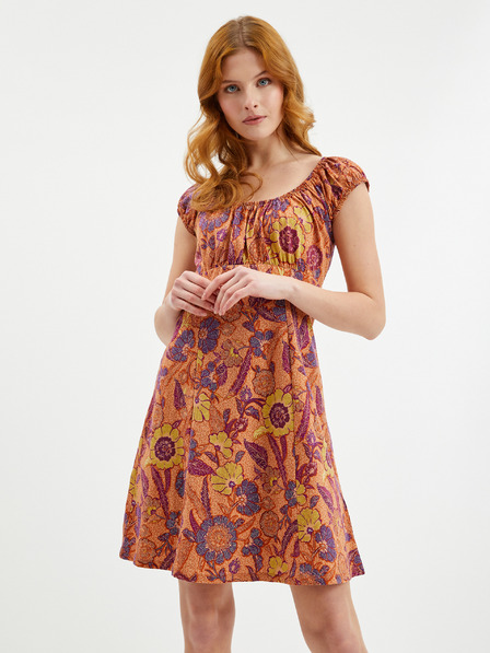 Orsay Narančasta ženska haljina cvjetnog uzorka ORSAY