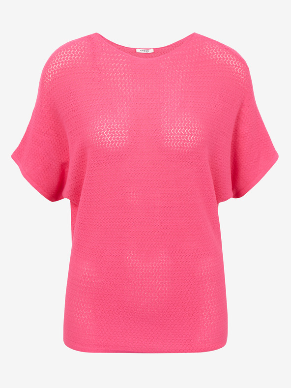 Orsay Tamnoružičasti ženski lagani pulover kratkih rukava s uzorkom OR