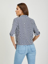 Orsay Bijelo-plava ženska prugasta košulja s vezanjem u čvor ORSAY