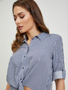 Orsay Bijelo-plava ženska prugasta košulja s vezanjem u čvor ORSAY