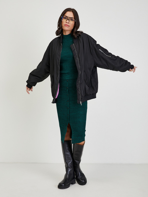 Orsay Tamno zelena pletena suknja ORSAY