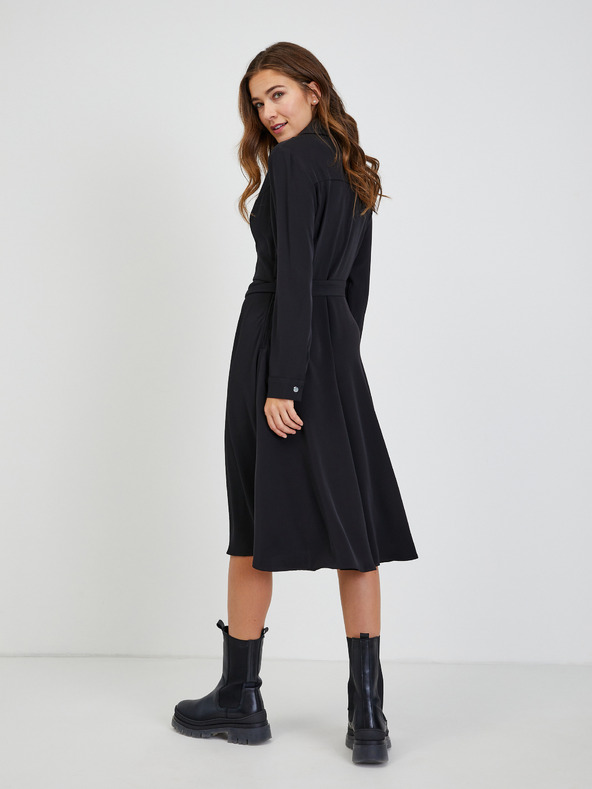 Orsay Crna ženska haljina na vezanje ORSAY