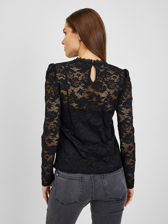 Orsay Crna ženska čipkasta bluza ORSAY