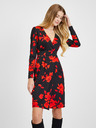 Orsay Crveno-crna ženska haljina cvjetnog uzorka ORSAY