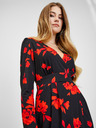 Orsay Crveno-crna ženska haljina cvjetnog uzorka ORSAY